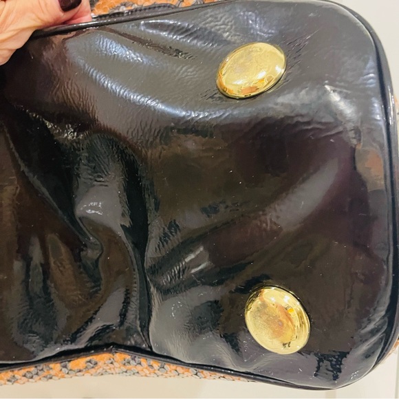 Betsy Johnson gorgeous black and orange sequin travel tote bag - Picture 5 of 5